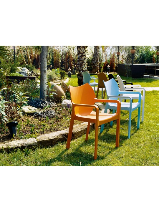 Stol DIVA, orange