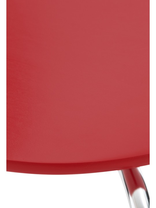 Sæt med 4 besøgsstole Diego, rød