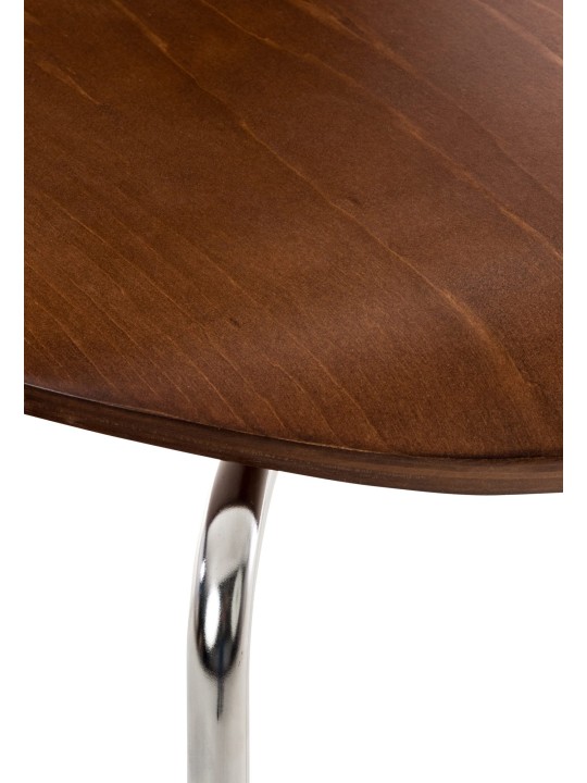 Sæt med 4 besøgsstole Diego, brun