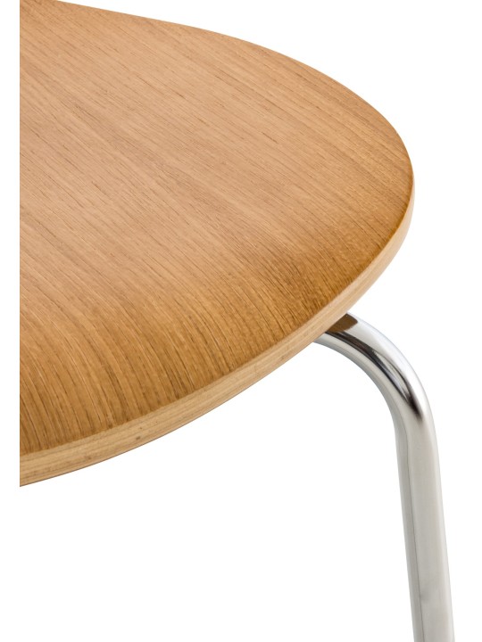 Sæt med 4 besøgsstole Diego, eg