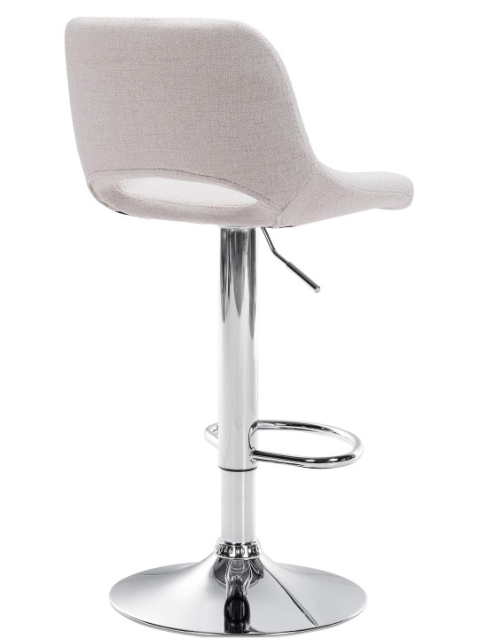 Barstol Camden stof krom, creme