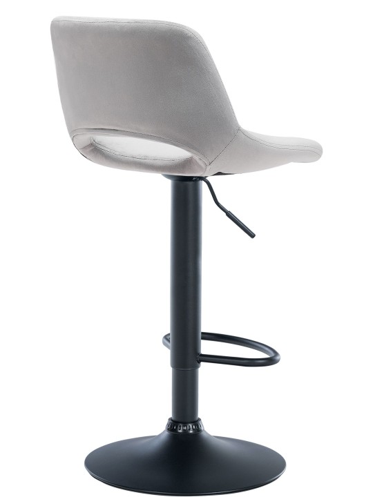Barstol Camden velvet, lysegrå Barstol Camden velvet, lysegrå