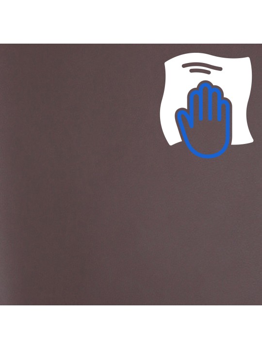 Kontorstol Burbank imiteret læder, valnød/brun