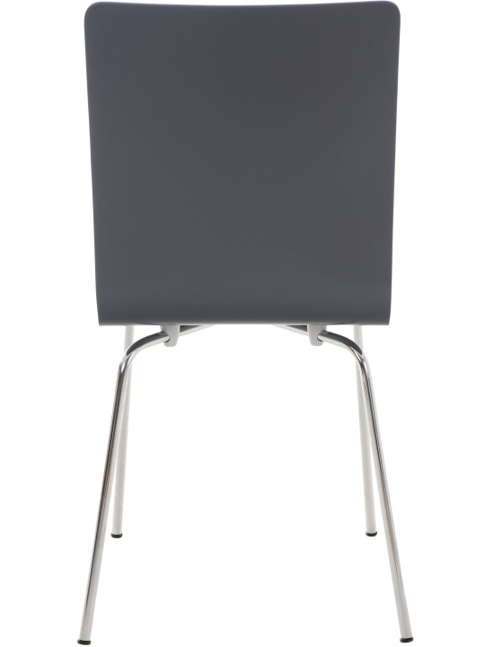 Sæt med 4 Pepe besøgsstole, grå