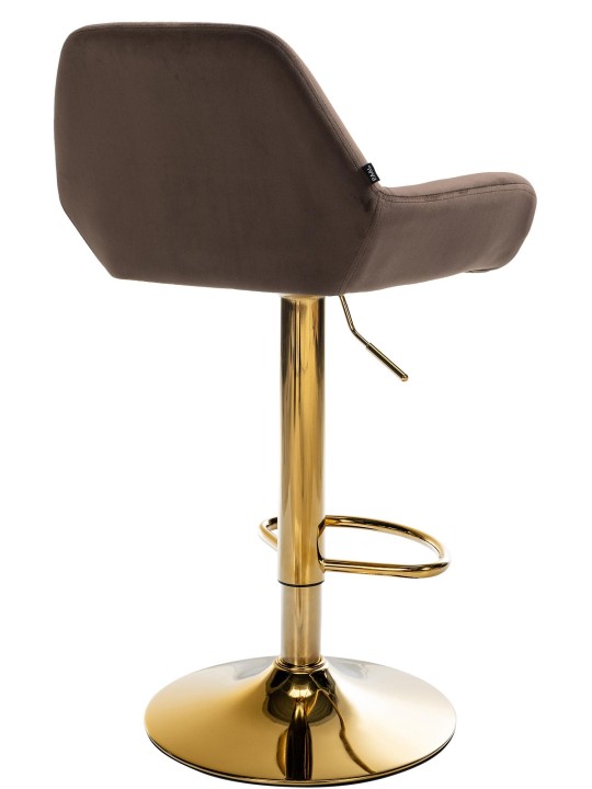 Barstol Braga Gold Velvet, brun