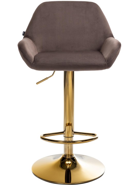 Barstol Braga Gold Velvet, brun