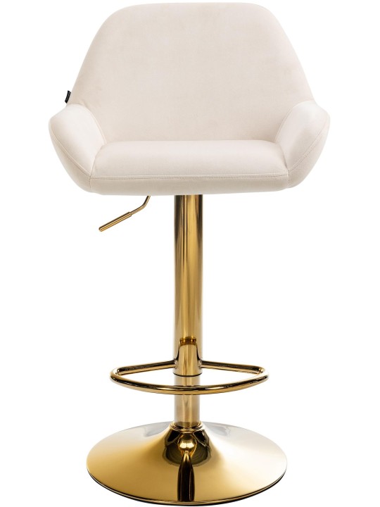 Barstol Braga Gold Velvet, creme