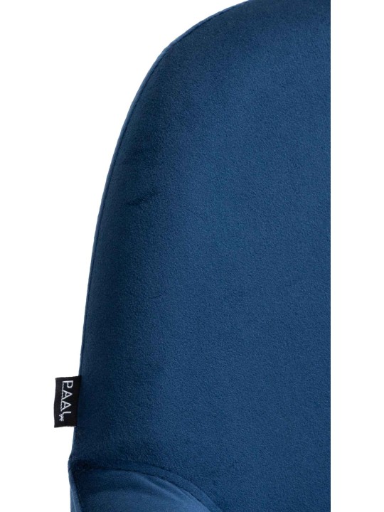 Sæt med 2 barstole Braga Gold Velvet, blå