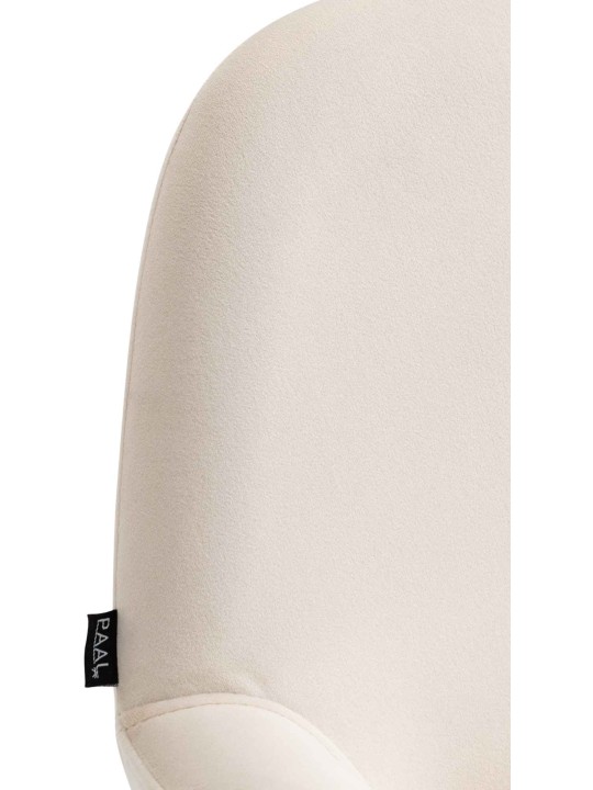 Sæt med 2 barstole Braga Gold Velvet, creme