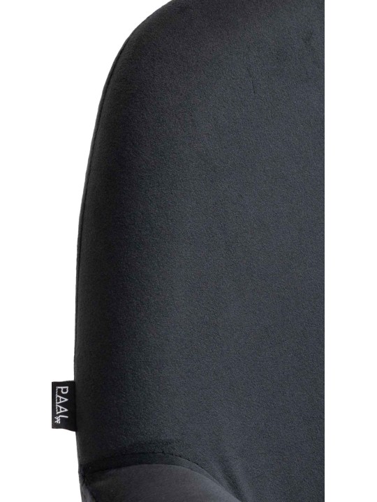 Sæt med 2 barstole Braga Gold Velvet, sort