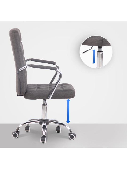 Kontorstol Terni stof, mørkegrå