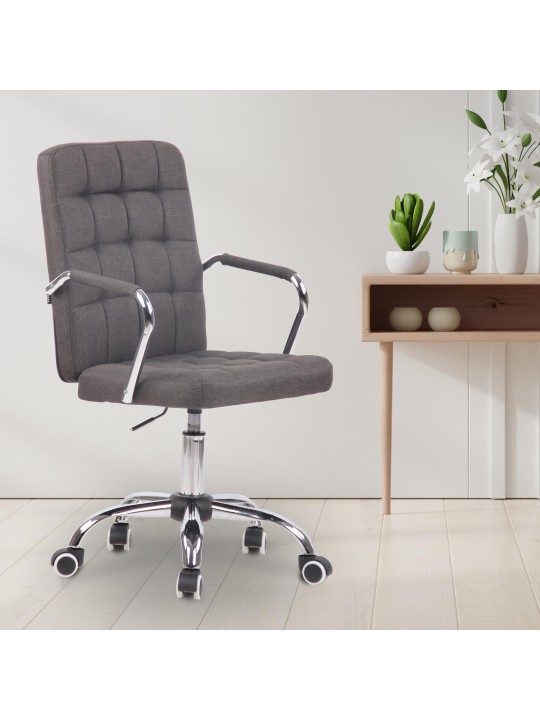 Kontorstol Terni stof, mørkegrå