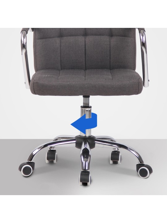 Kontorstol Terni stof, mørkegrå