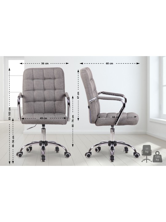 Kontorstol Terni stof, grå Kontorstol Terni stof, grå