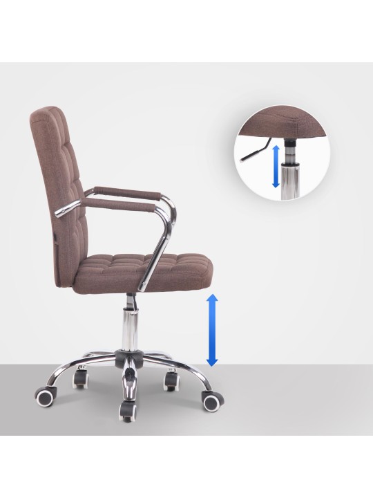 Kontorstol Terni stof, brun