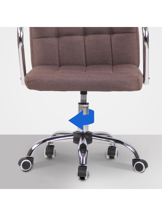 Kontorstol Terni stof, brun