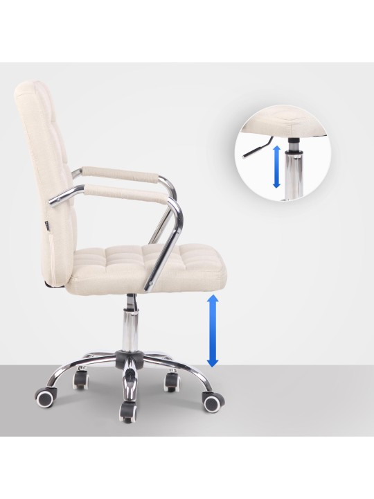 Kontorstol Terni stof, creme