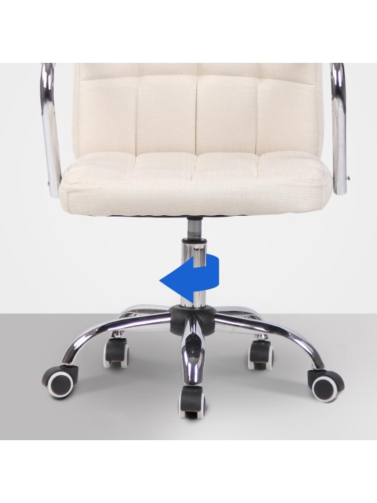 Kontorstol Terni stof, creme