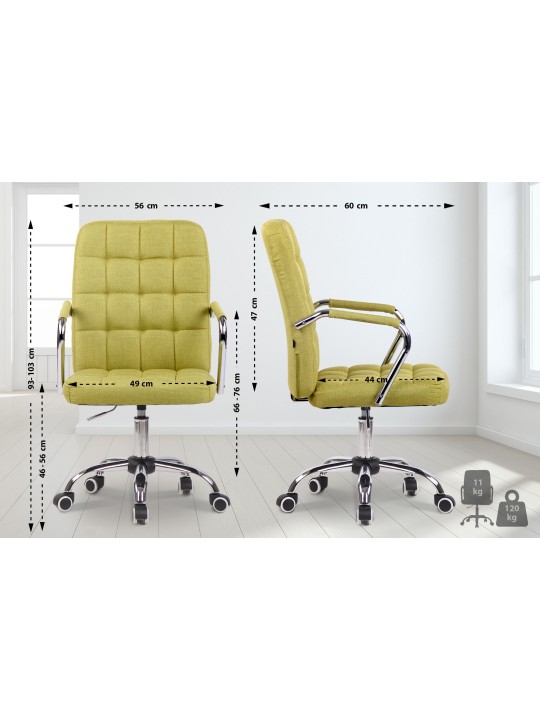 Kontorstol Terni stof, grøn