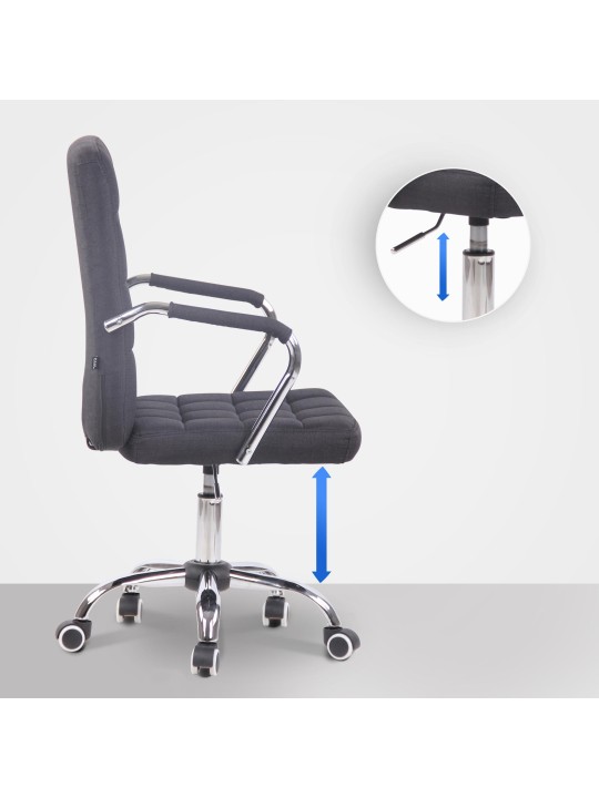 Kontorstol Terni stof, sort