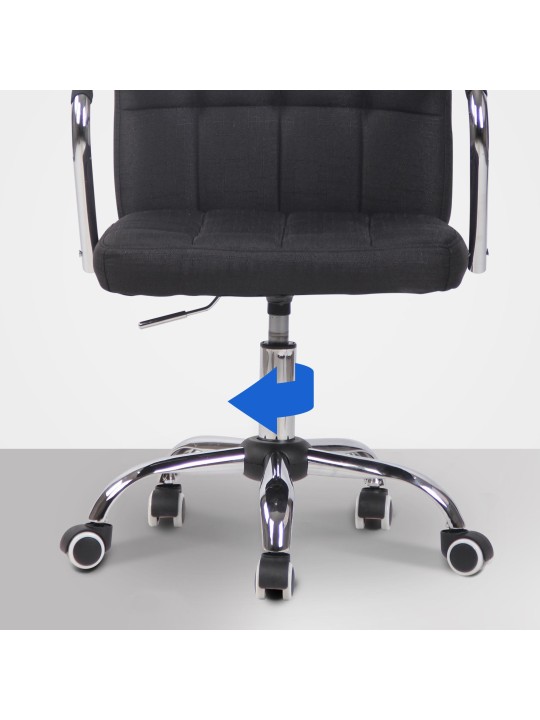 Kontorstol Terni stof, sort