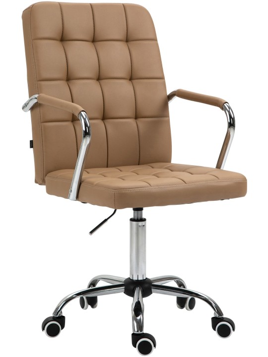 Kontorstol Terni imiteret læder, lysebrun
