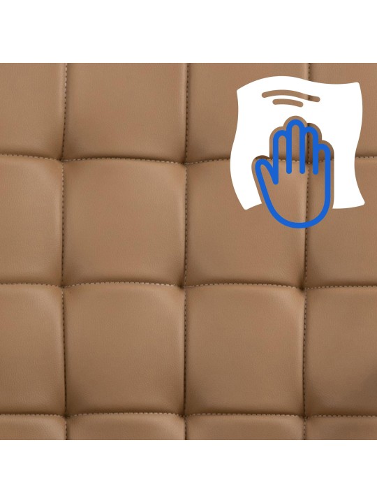 Kontorstol Terni imiteret læder, lysebrun