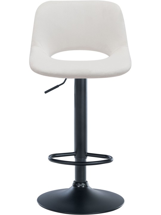 Sæt med 2 barstole Camden velvet, creme