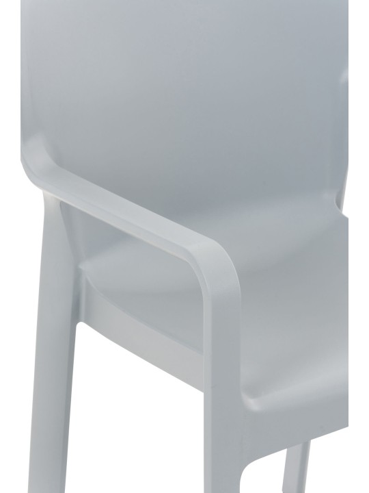 Sæt med 4 stole Diva, lysegrå