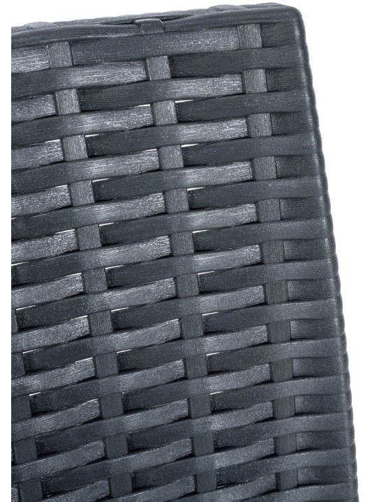 Sæt med 4 barstole Jamaica, mørkegrå