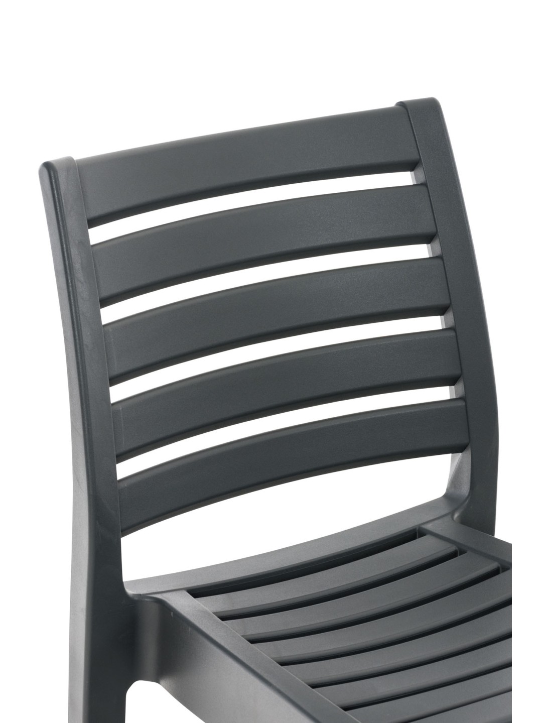 Sæt med 4 barstole Ares, mørkegrå