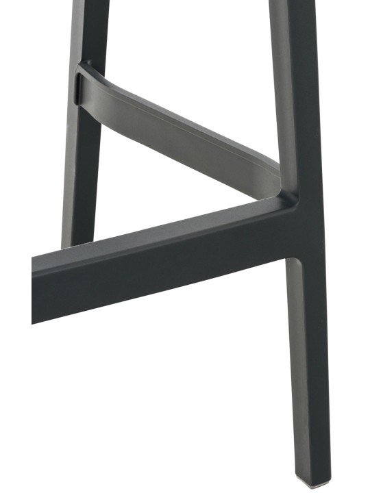 Sæt med 4 barstole Ares, mørkegrå