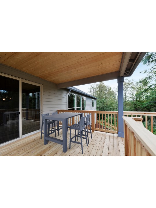 Sæt med 4 barstole Ares, mørkegrå