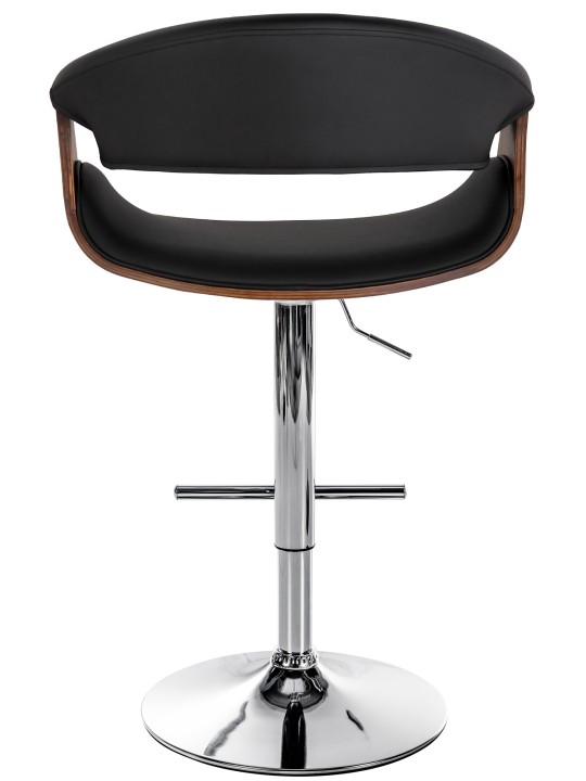 Barstol Foley imiteret læder eg, sort