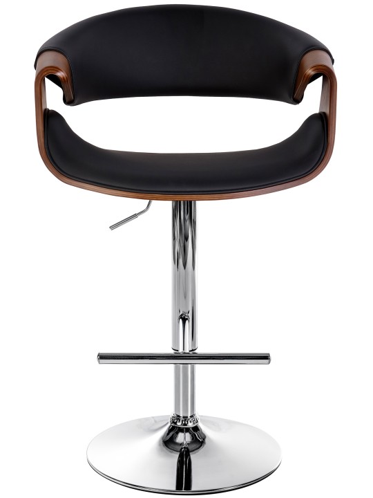 Barstol Foley imiteret læder eg, sort