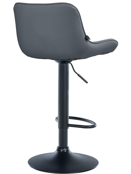 Sæt med 2 barstole Vonore imiteret læder, grå