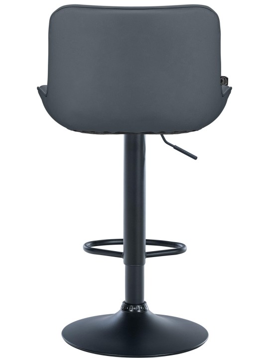 Sæt med 2 barstole Vonore imiteret læder, grå