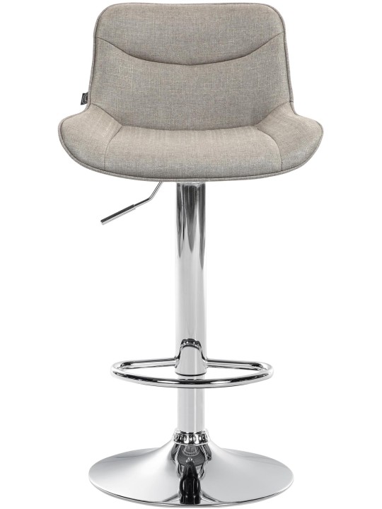 Sæt med 2 barstole Vonore stof krom, taupe Sæt med 2 barstole Vonore stof krom, taupe