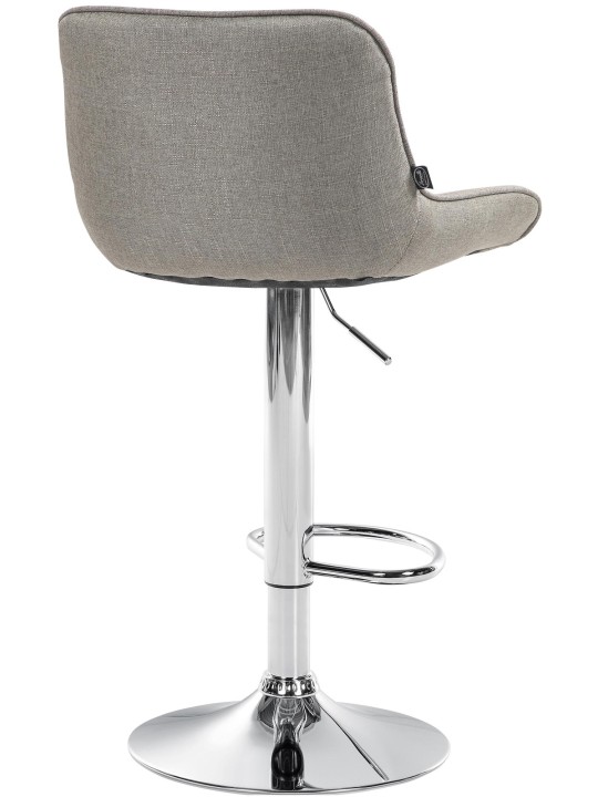 Sæt med 2 barstole Vonore stof krom, taupe Sæt med 2 barstole Vonore stof krom, taupe