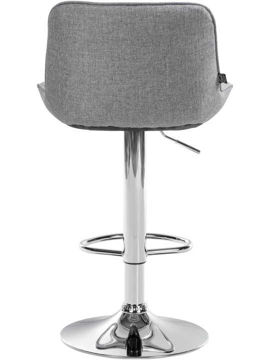 Sæt med 2 barstole Vonore stof krom, grå Sæt med 2 barstole Vonore stof krom, grå