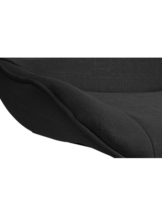 Sæt med 2 barstole Vonore stof, sort