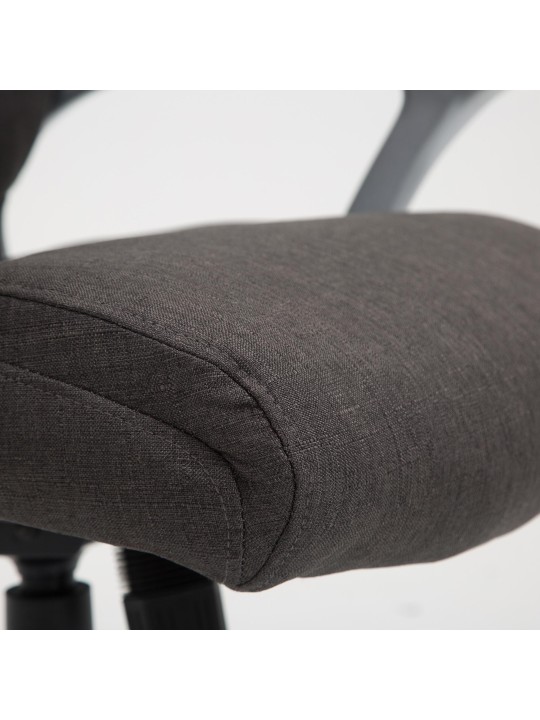 Kontorstol Texas V2 stof, mørkegrå