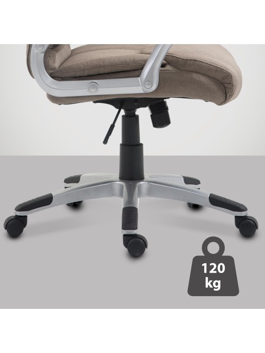 Kontorstol Texas V2 stof, taupe