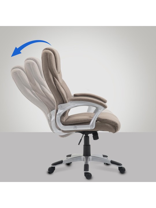 Kontorstol Texas V2 stof, taupe