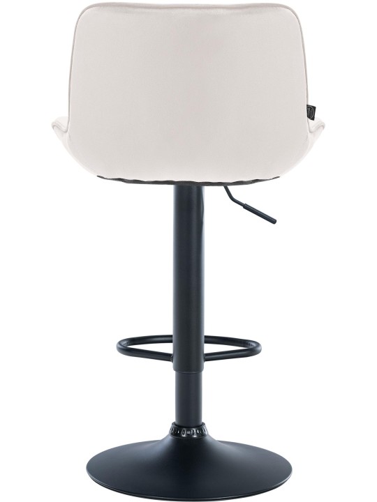 Sæt med 2 barstole Vonore velvet, creme