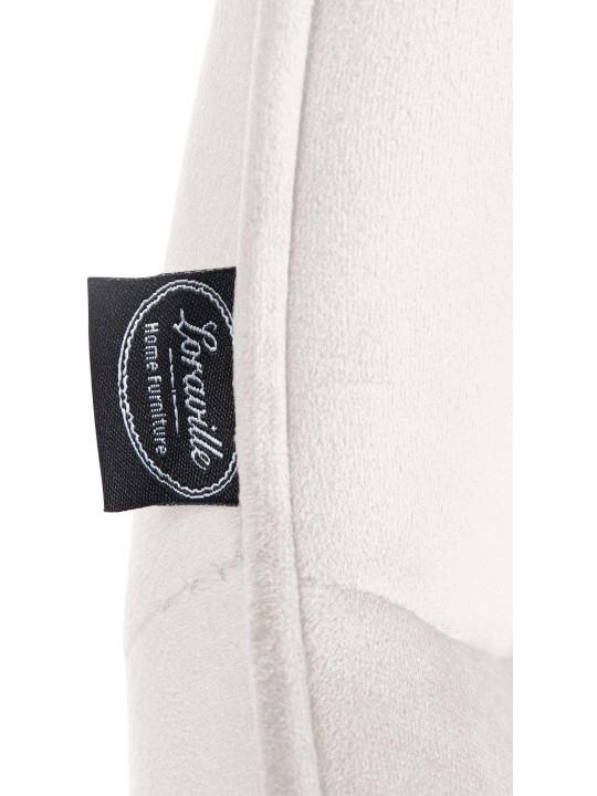 Sæt med 2 barstole Vonore velvet, creme