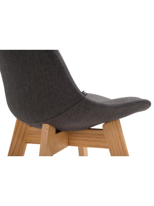 Barstol Cannes stof Natura, mørkegrå Barstol Cannes stof Natura, mørkegrå