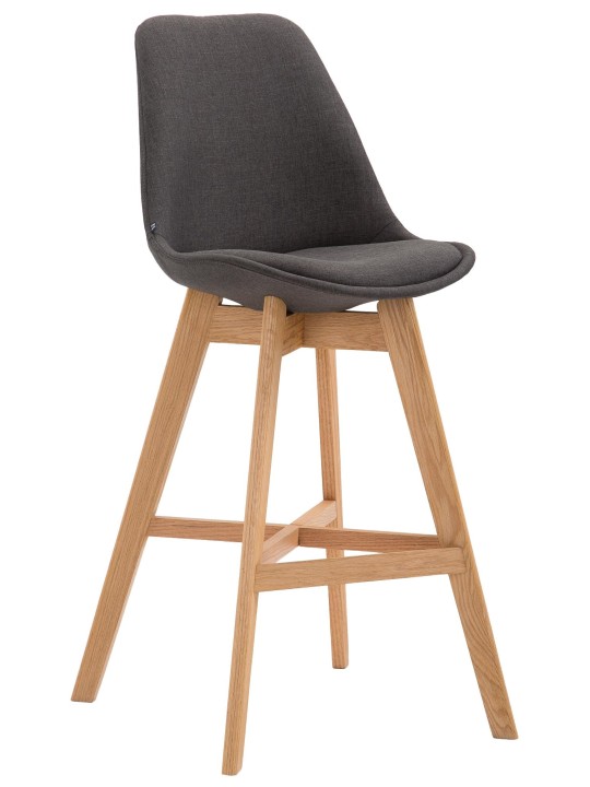 Barstol Cannes stof Natura, mørkegrå Barstol Cannes stof Natura, mørkegrå