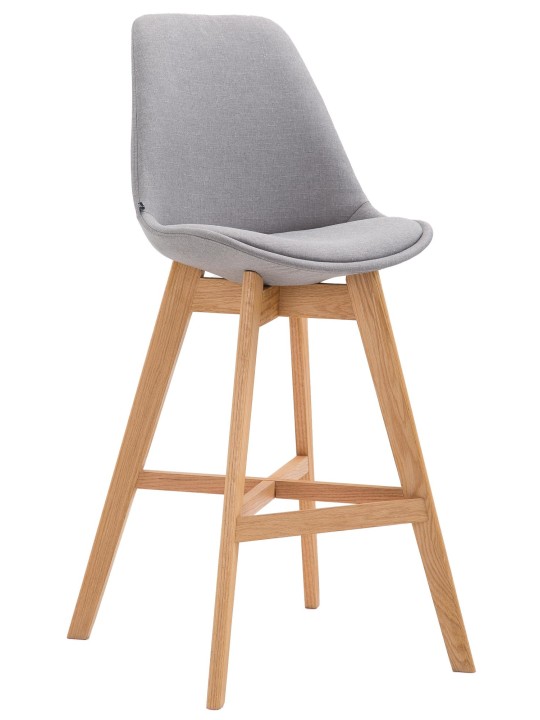 Barstol Cannes stof Natura, grå