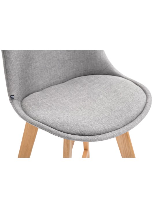 Barstol Cannes stof Natura, grå